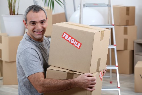Acton Movers team preparing items for a professional house move