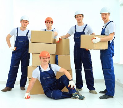 Office removal service transporting business equipment in Acton