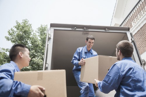 Acton Movers staff preparing items for safe transport
