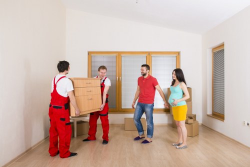 Unpacking service helping a new Acton property become organized quickly