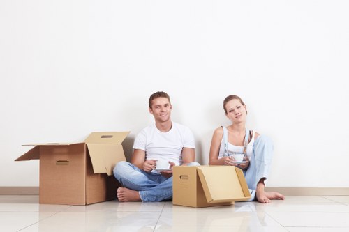 Commercial removal van for office relocation in Acton