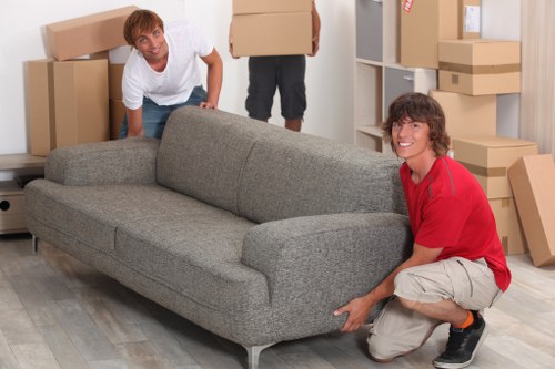 Local man with van in Acton transporting office equipment