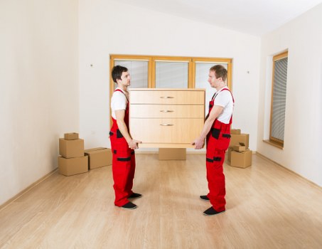 Careful handling of sofas and wardrobes during furniture removals in Acton